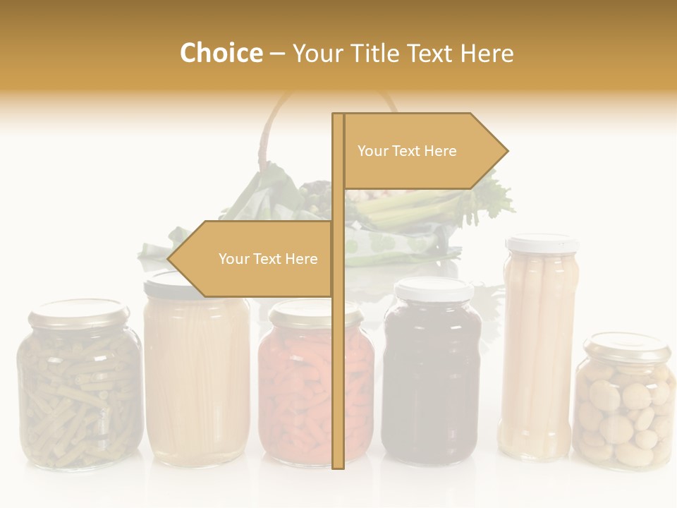 Jars White Corn PowerPoint Template
