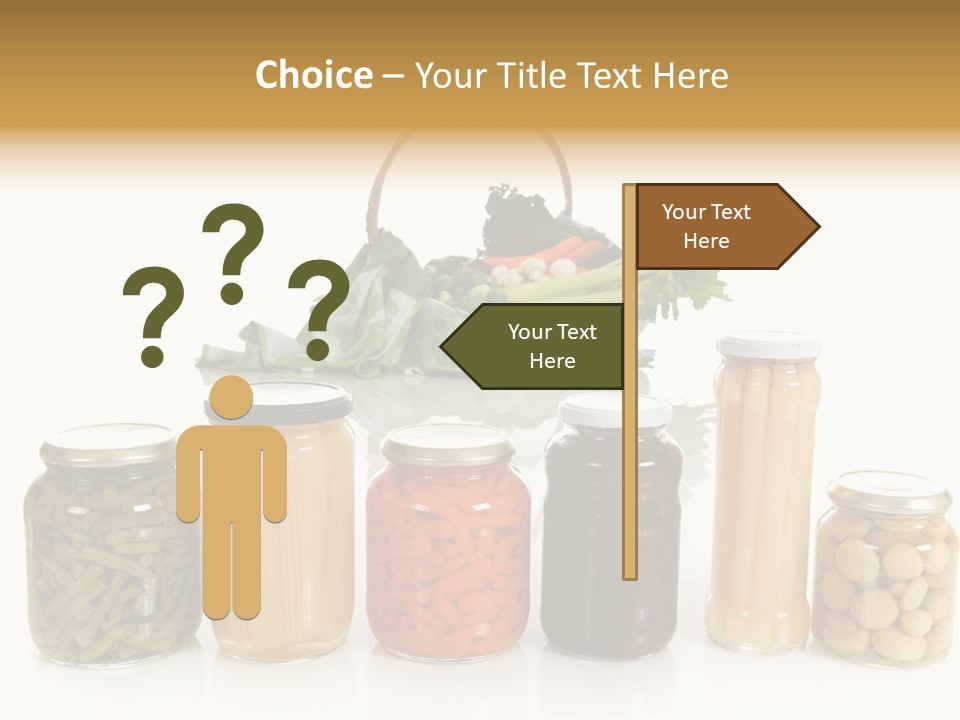 Jars White Corn PowerPoint Template