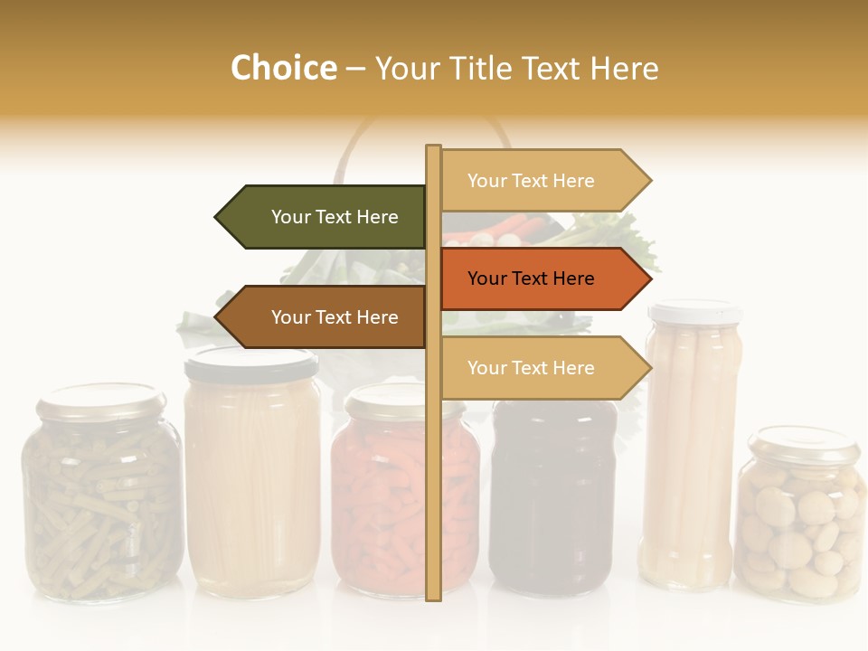 Jars White Corn PowerPoint Template