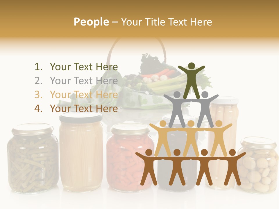 Jars White Corn PowerPoint Template