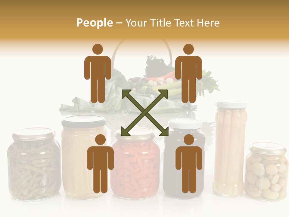 Jars White Corn PowerPoint Template