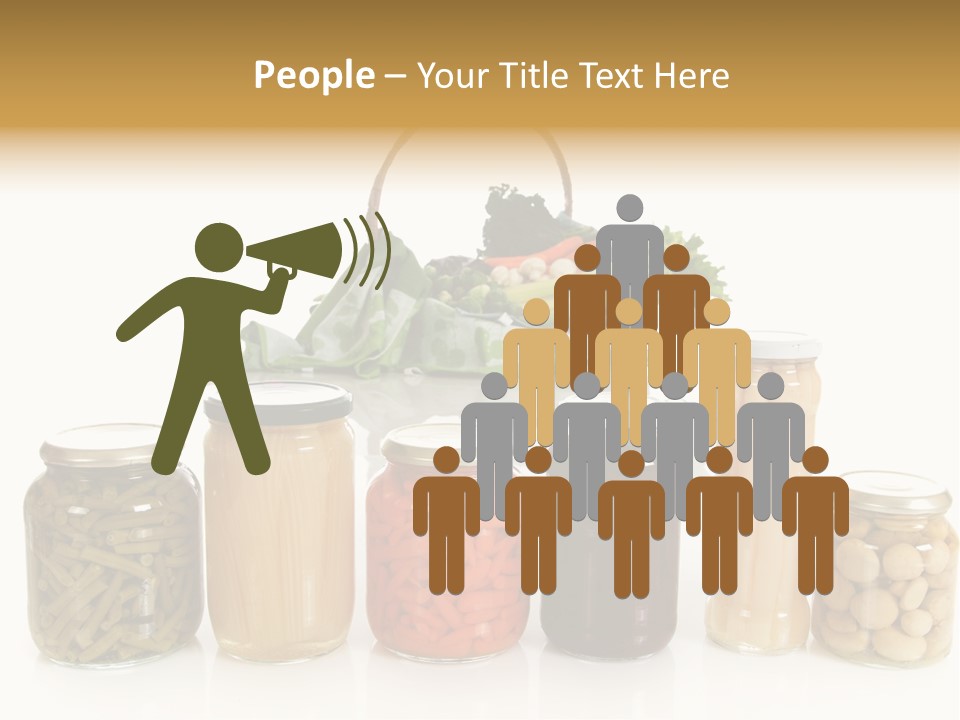 Jars White Corn PowerPoint Template