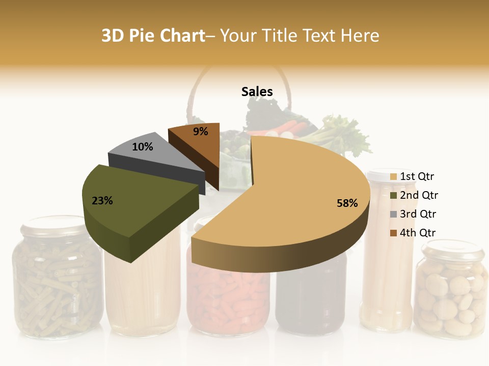 Jars White Corn PowerPoint Template