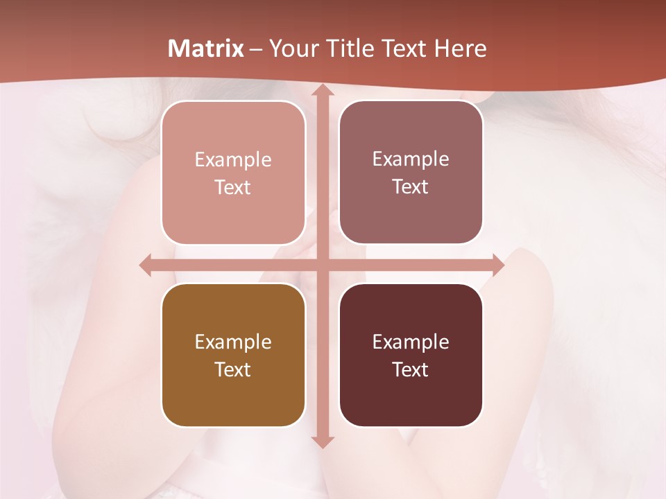 Girl Adorable Angel PowerPoint Template