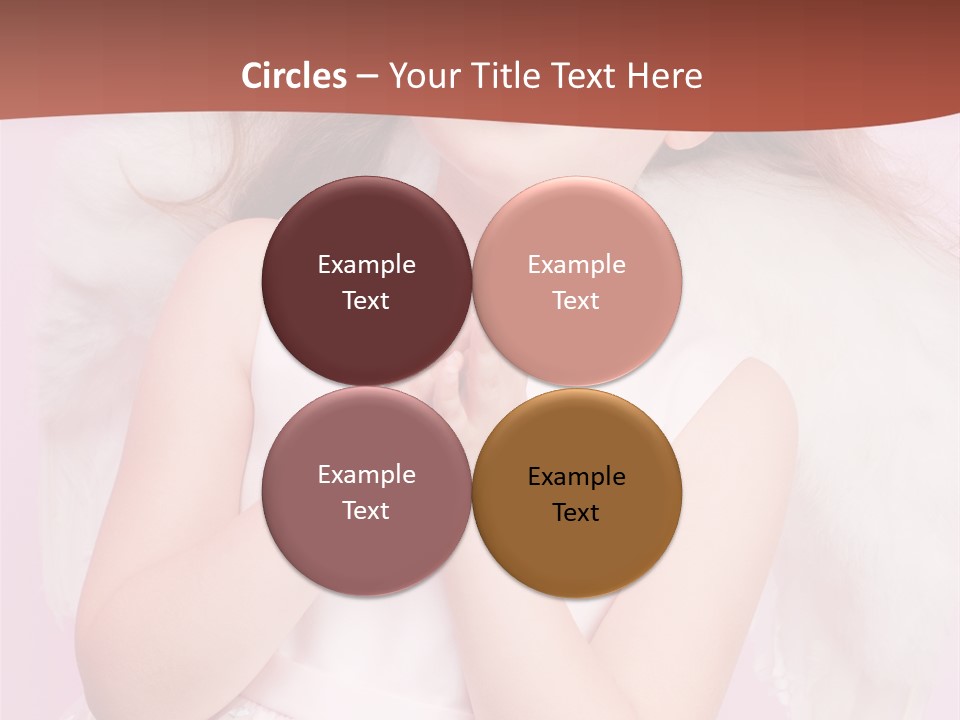 Girl Adorable Angel PowerPoint Template