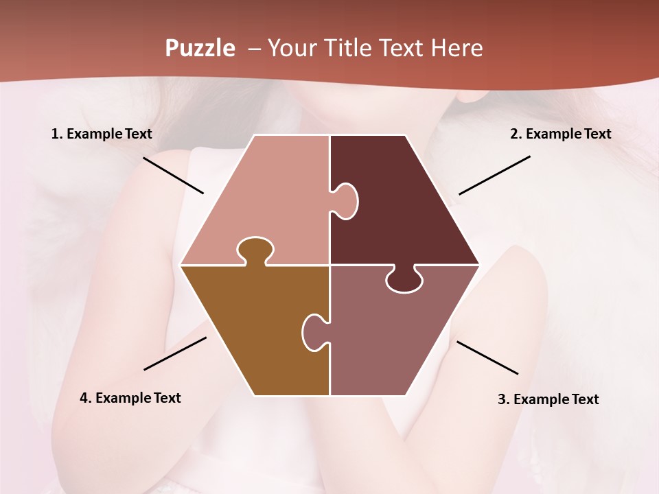 Girl Adorable Angel PowerPoint Template