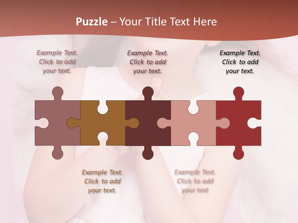 Girl Adorable Angel PowerPoint Template