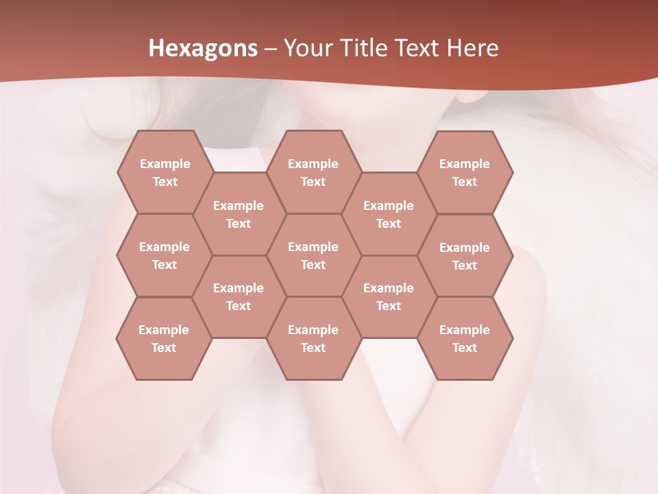 Girl Adorable Angel PowerPoint Template