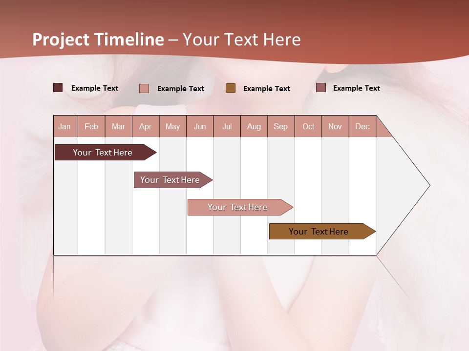 Girl Adorable Angel PowerPoint Template