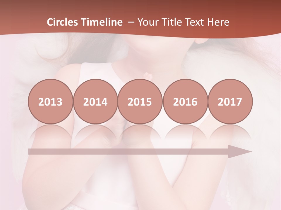 Girl Adorable Angel PowerPoint Template