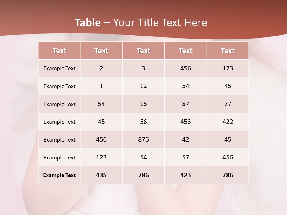 Girl Adorable Angel PowerPoint Template