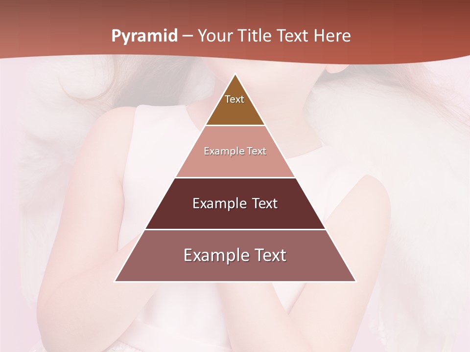 Girl Adorable Angel PowerPoint Template