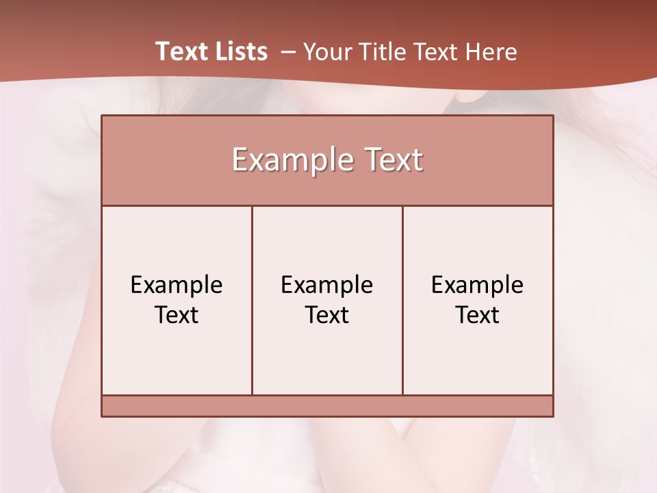 Girl Adorable Angel PowerPoint Template