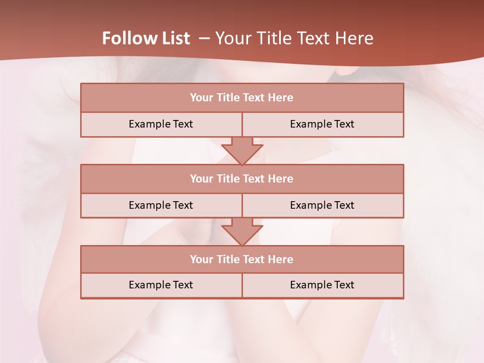 Girl Adorable Angel PowerPoint Template