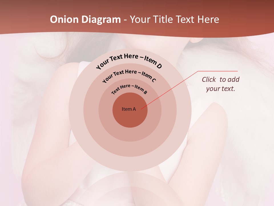 Girl Adorable Angel PowerPoint Template