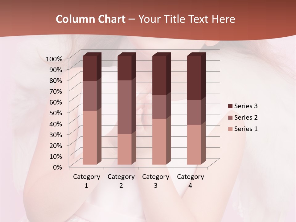 Girl Adorable Angel PowerPoint Template