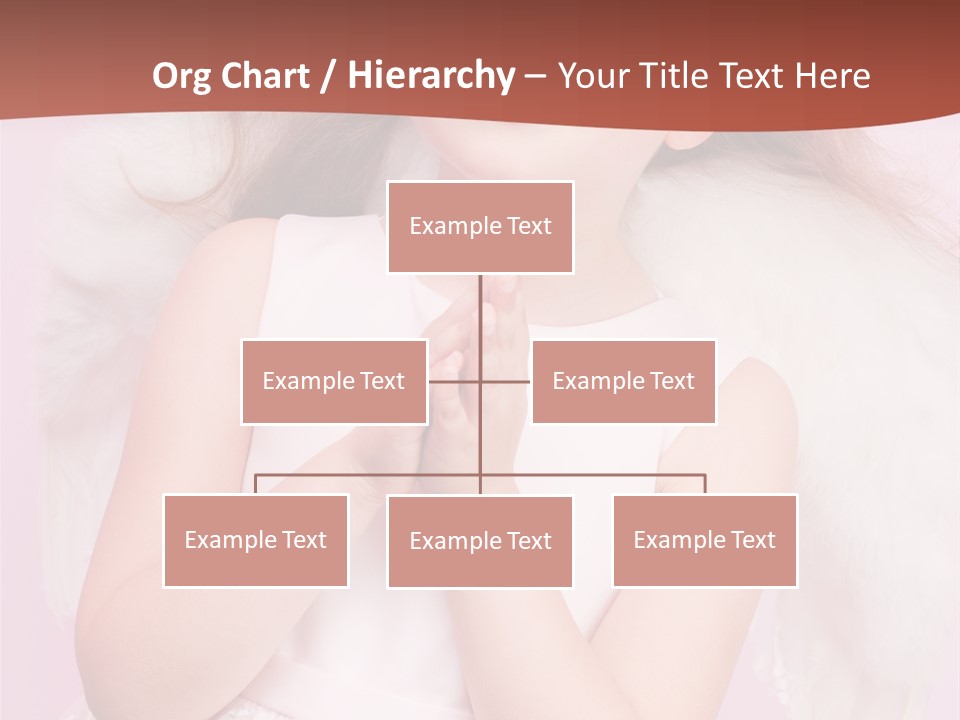 Girl Adorable Angel PowerPoint Template