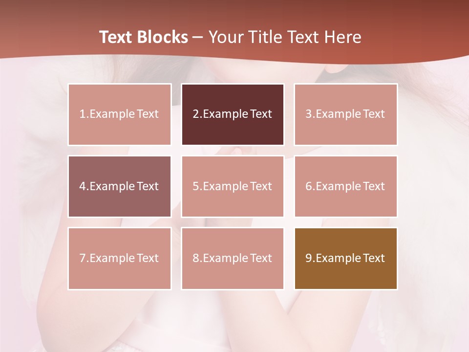 Girl Adorable Angel PowerPoint Template