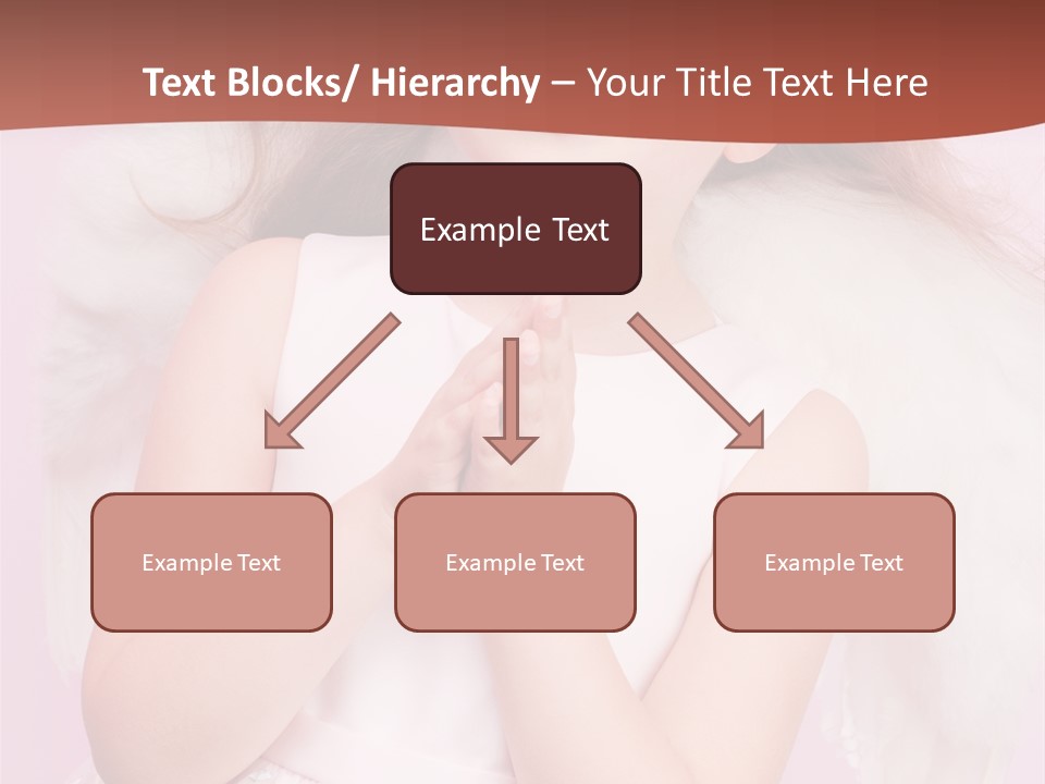 Girl Adorable Angel PowerPoint Template