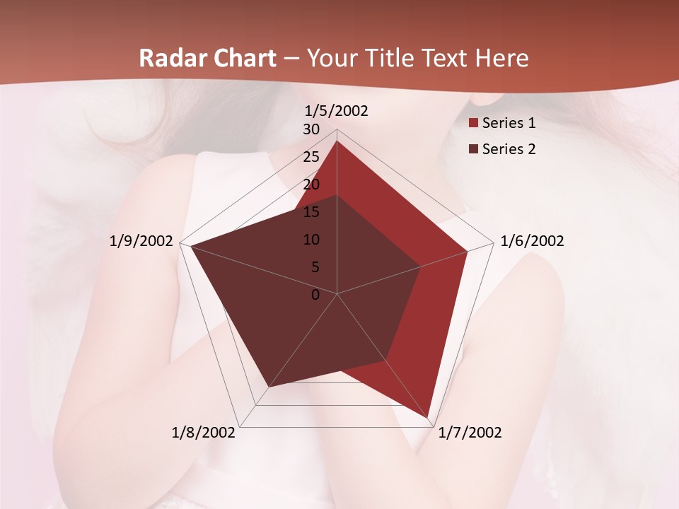 Girl Adorable Angel PowerPoint Template