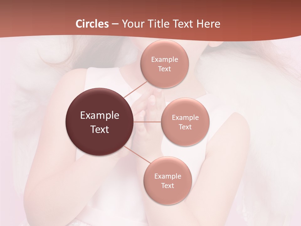 Girl Adorable Angel PowerPoint Template
