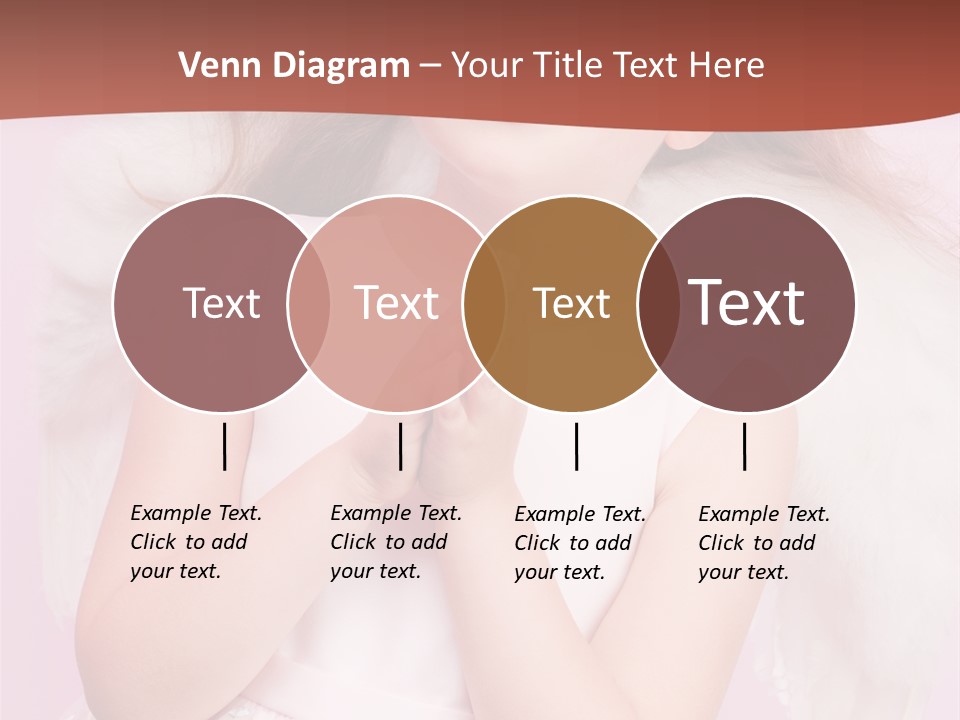 Girl Adorable Angel PowerPoint Template