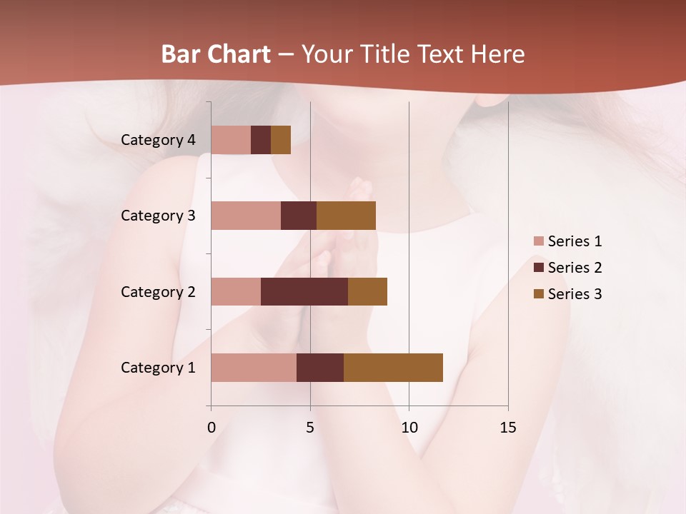 Girl Adorable Angel PowerPoint Template