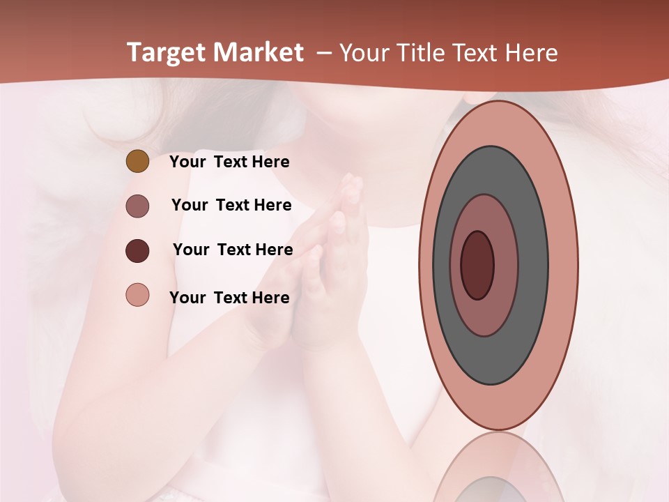 Girl Adorable Angel PowerPoint Template