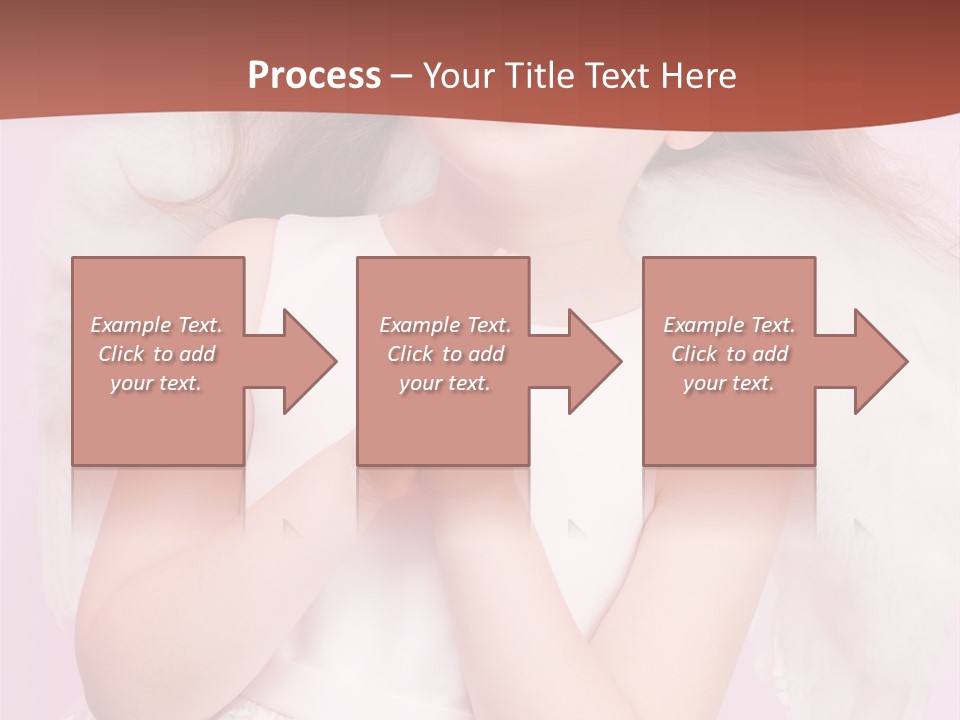 Girl Adorable Angel PowerPoint Template