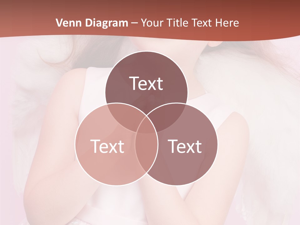 Girl Adorable Angel PowerPoint Template