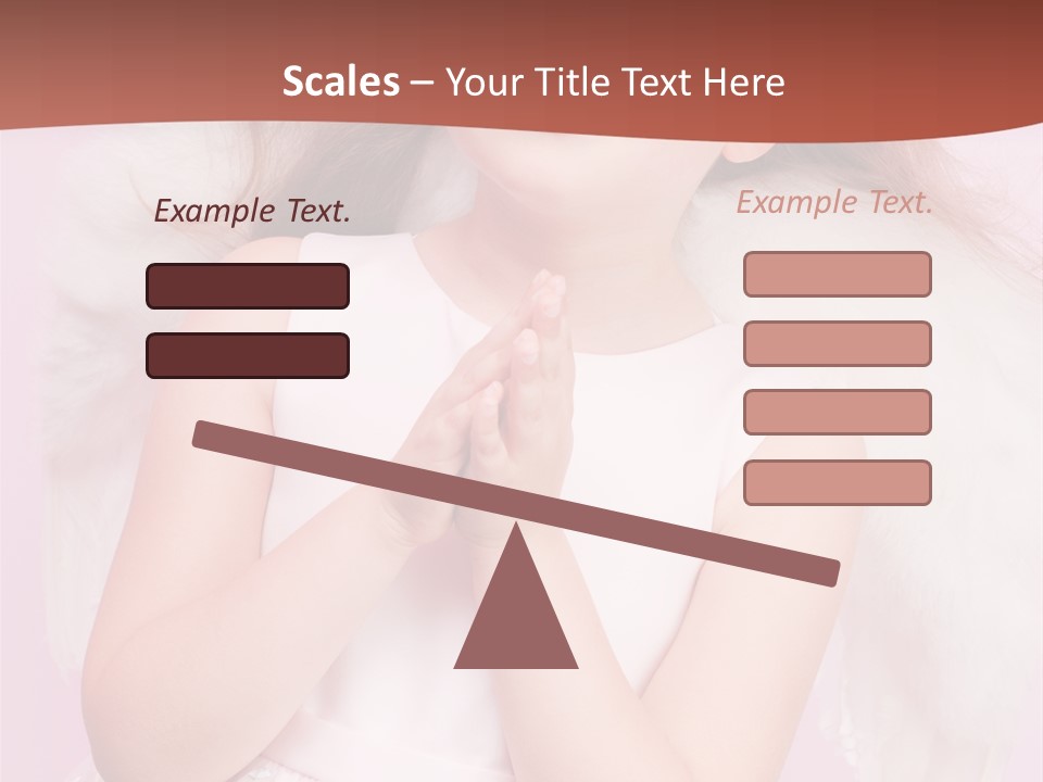 Girl Adorable Angel PowerPoint Template