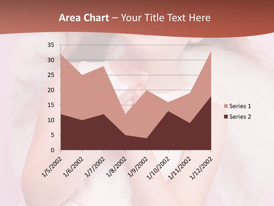 Girl Adorable Angel PowerPoint Template