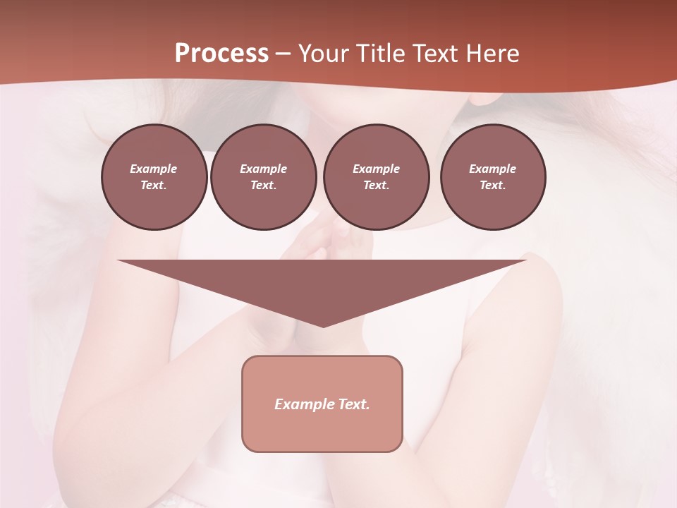 Girl Adorable Angel PowerPoint Template