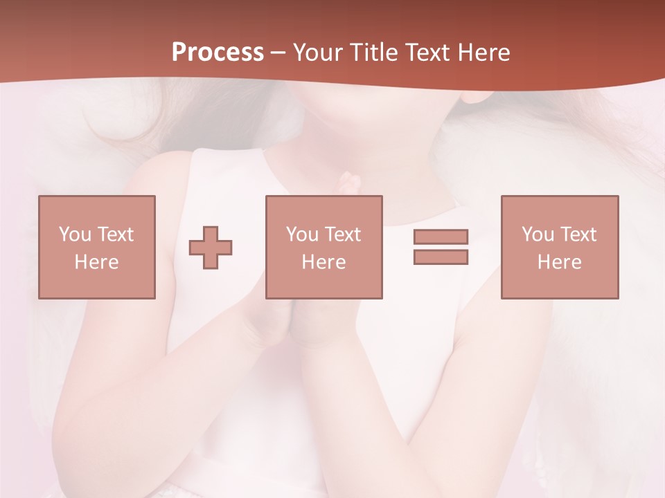 Girl Adorable Angel PowerPoint Template