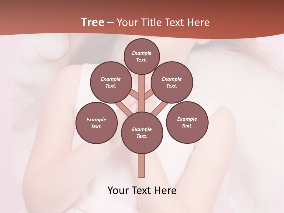 Girl Adorable Angel PowerPoint Template