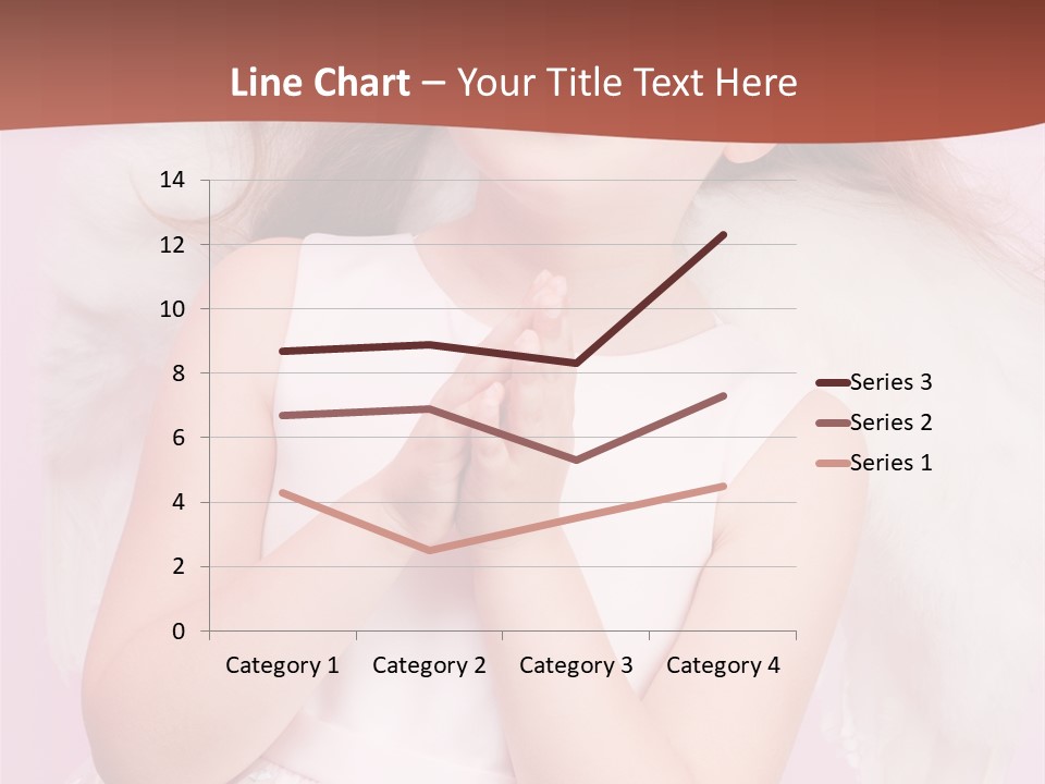 Girl Adorable Angel PowerPoint Template