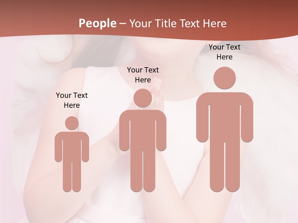 Girl Adorable Angel PowerPoint Template