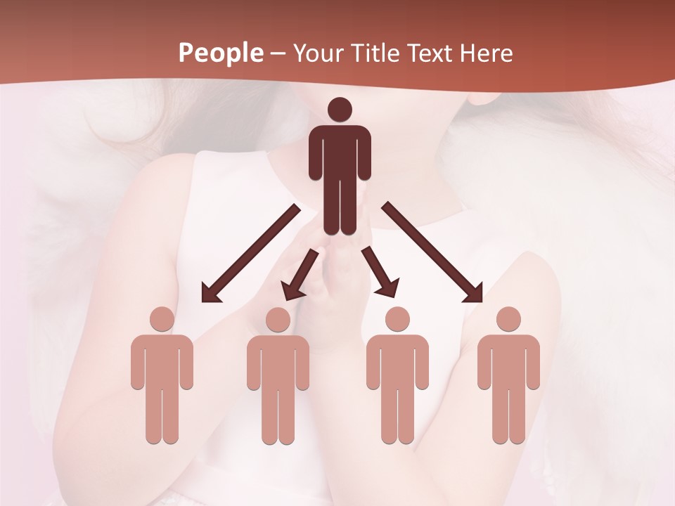 Girl Adorable Angel PowerPoint Template
