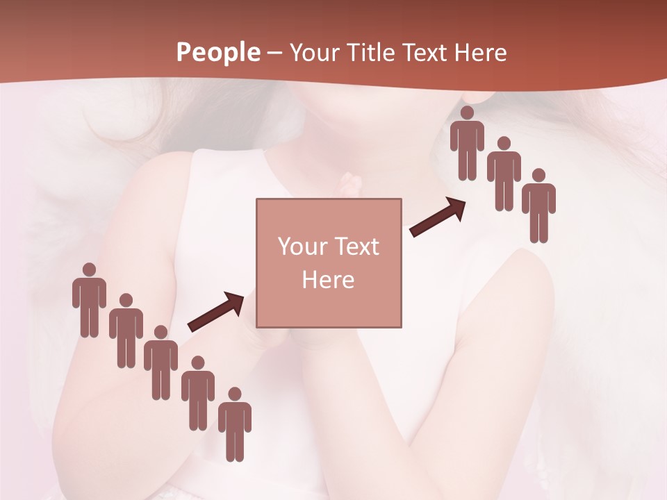 Girl Adorable Angel PowerPoint Template