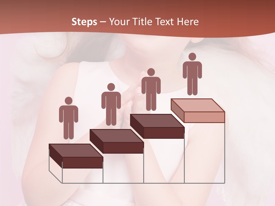 Girl Adorable Angel PowerPoint Template