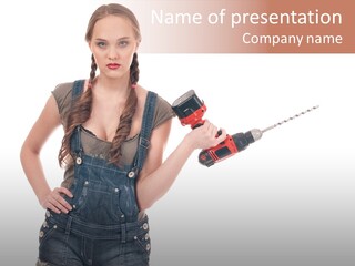 Drill Indu Trial Pep PowerPoint Template