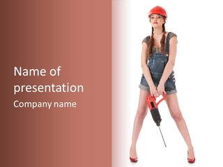 Electric Hammer Shoes PowerPoint Template