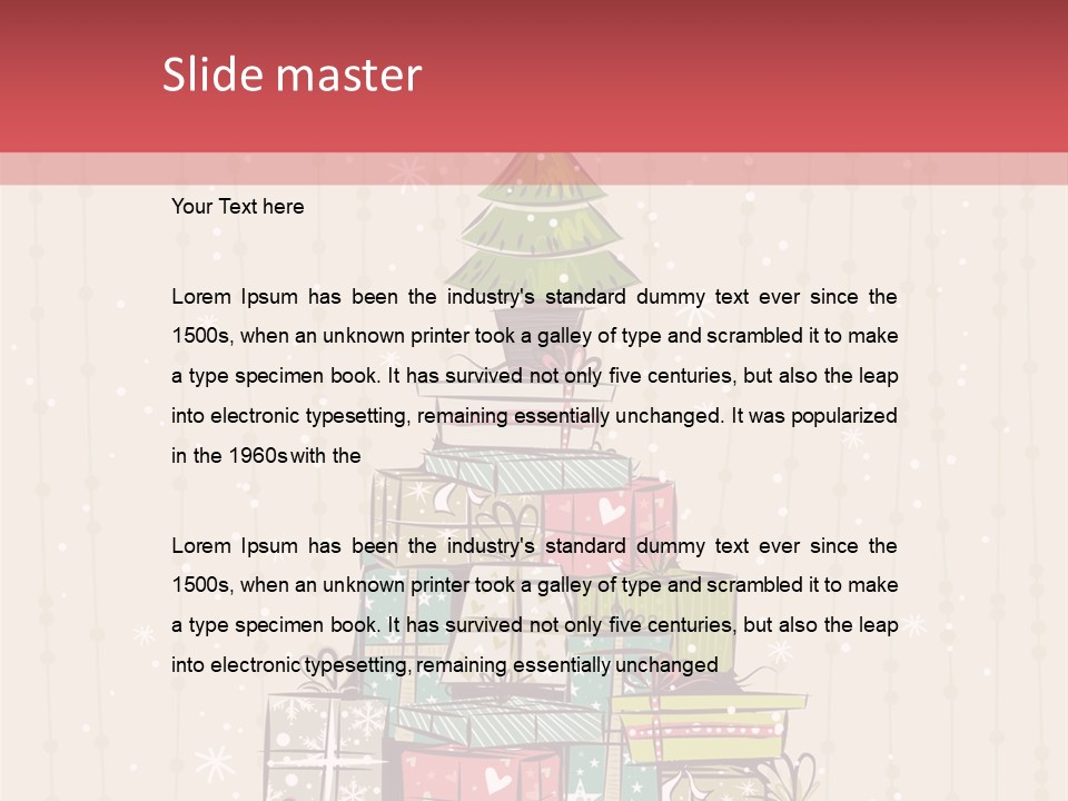 Drawing Green Box PowerPoint Template