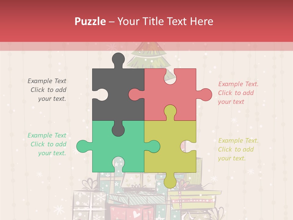 Drawing Green Box PowerPoint Template