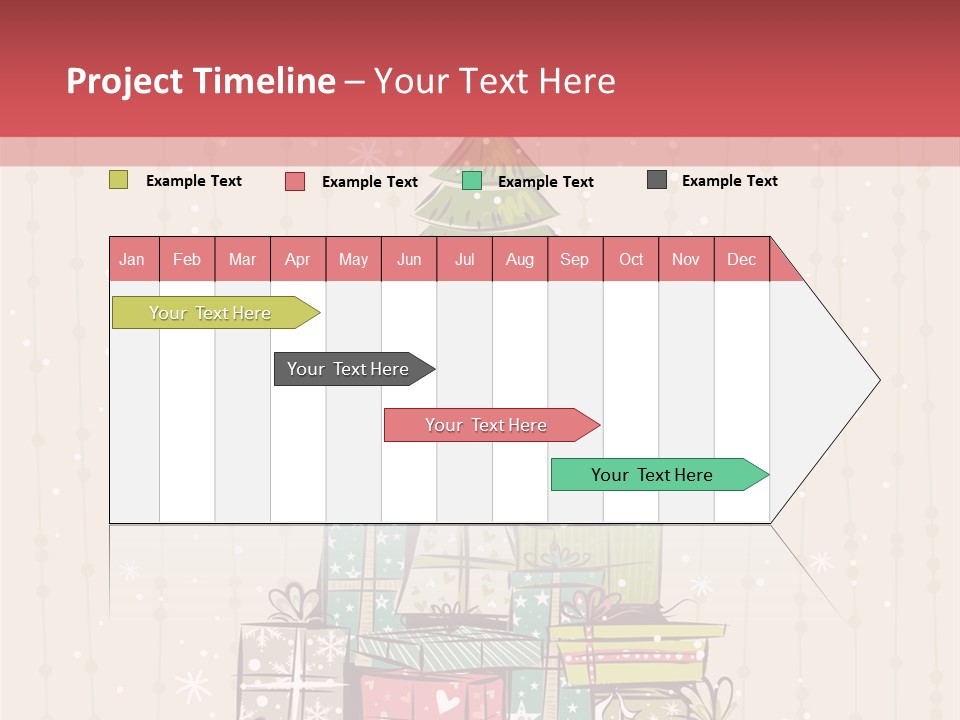 Drawing Green Box PowerPoint Template