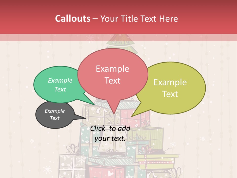 Drawing Green Box PowerPoint Template
