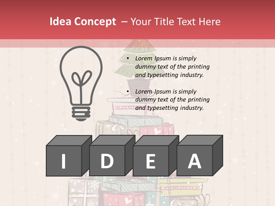 Drawing Green Box PowerPoint Template