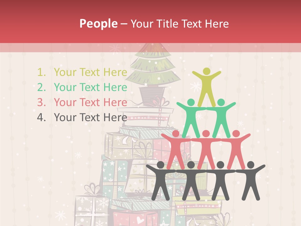 Drawing Green Box PowerPoint Template