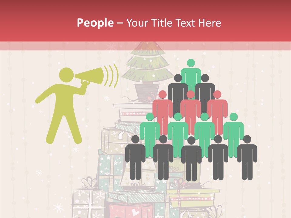 Drawing Green Box PowerPoint Template