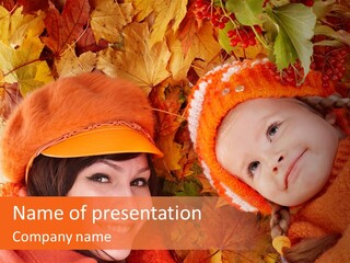 Person October Toddler PowerPoint Template